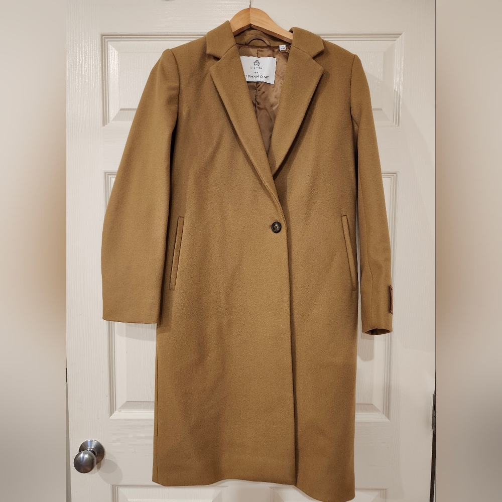 The Aritzia Babaton Stedman Wool Coat - Rich Camel Size XS NWT - Picture 2 of 6